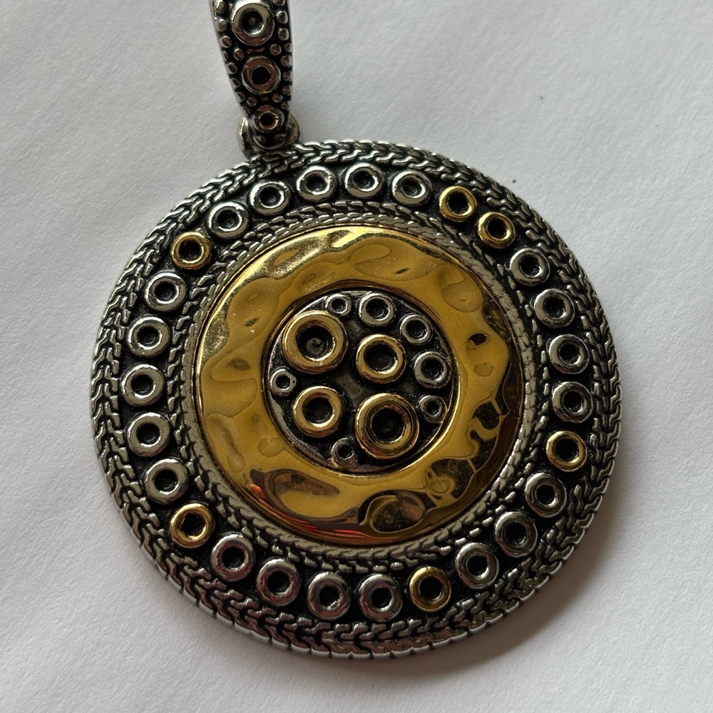 Lia Sophia two tone pendant